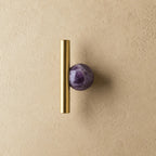 Rust-Resistant Brass Crystal Cabinet Knob & Pull Set