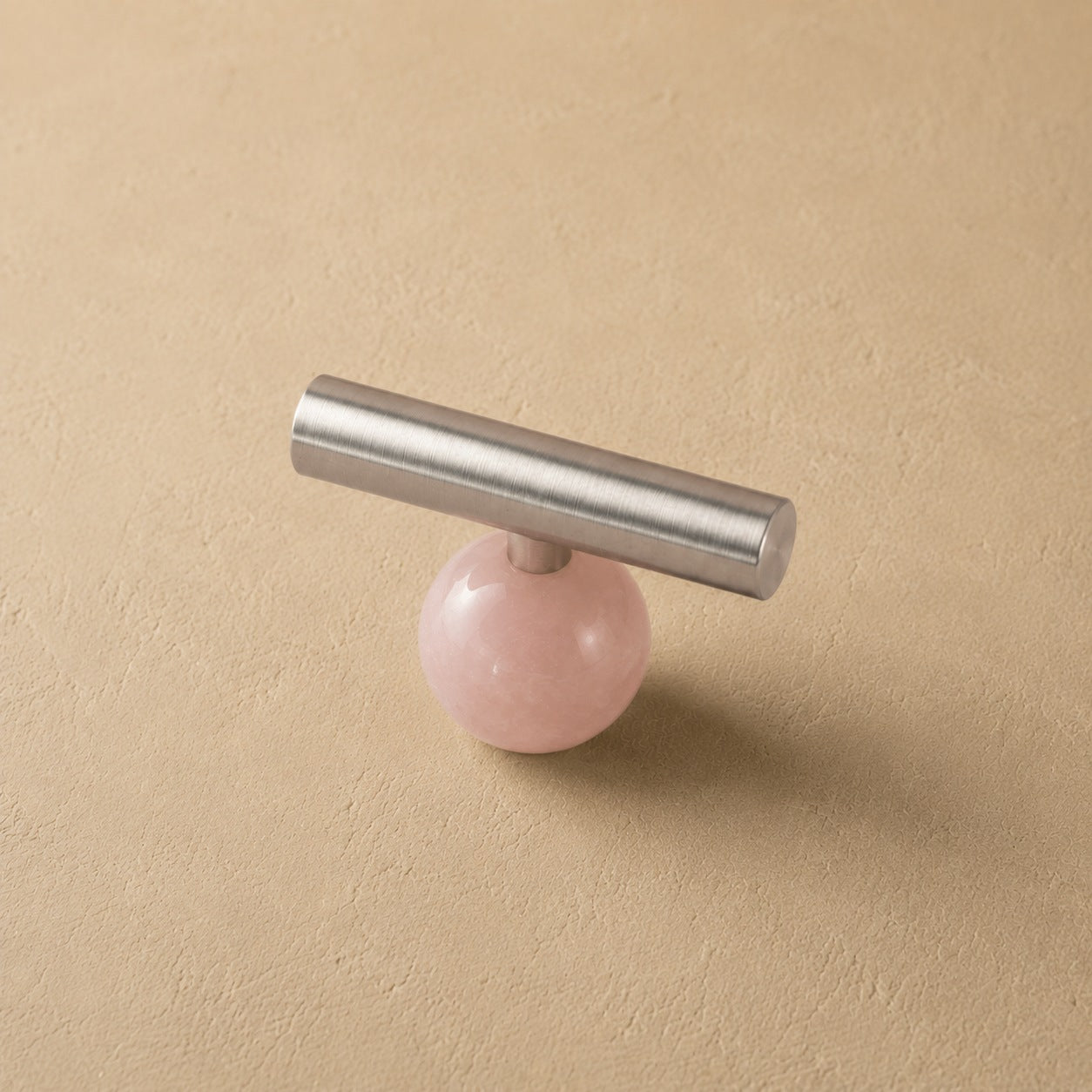 Rust-Resistant Brass Crystal Cabinet Knob & Pull Set