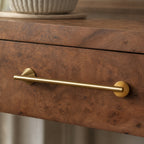 Rust-Resistant Brass Crystal Cabinet Knob & Pull Set