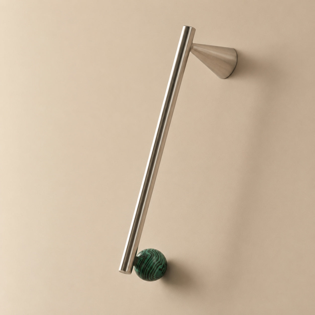 Rust-Resistant Brass Crystal Cabinet Knob & Pull Set