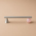 Rust-Resistant Brass Crystal Cabinet Knob & Pull Set