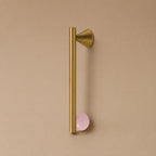 Rust-Resistant Brass Crystal Cabinet Knob & Pull Set