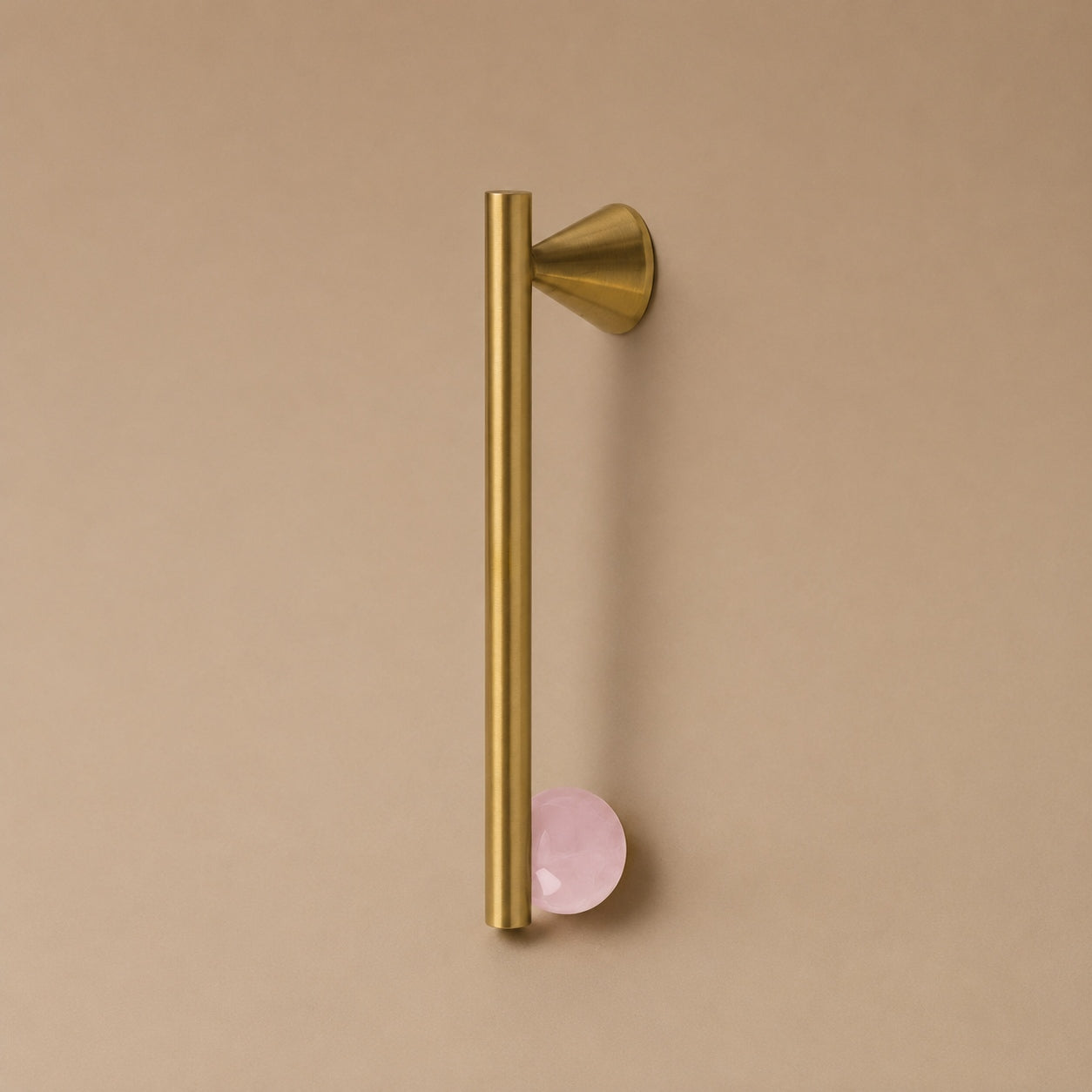 Rust-Resistant Brass Crystal Cabinet Knob & Pull Set