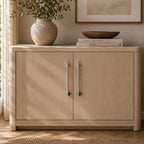 Rust-Resistant Brass Crystal Cabinet Knob & Pull Set