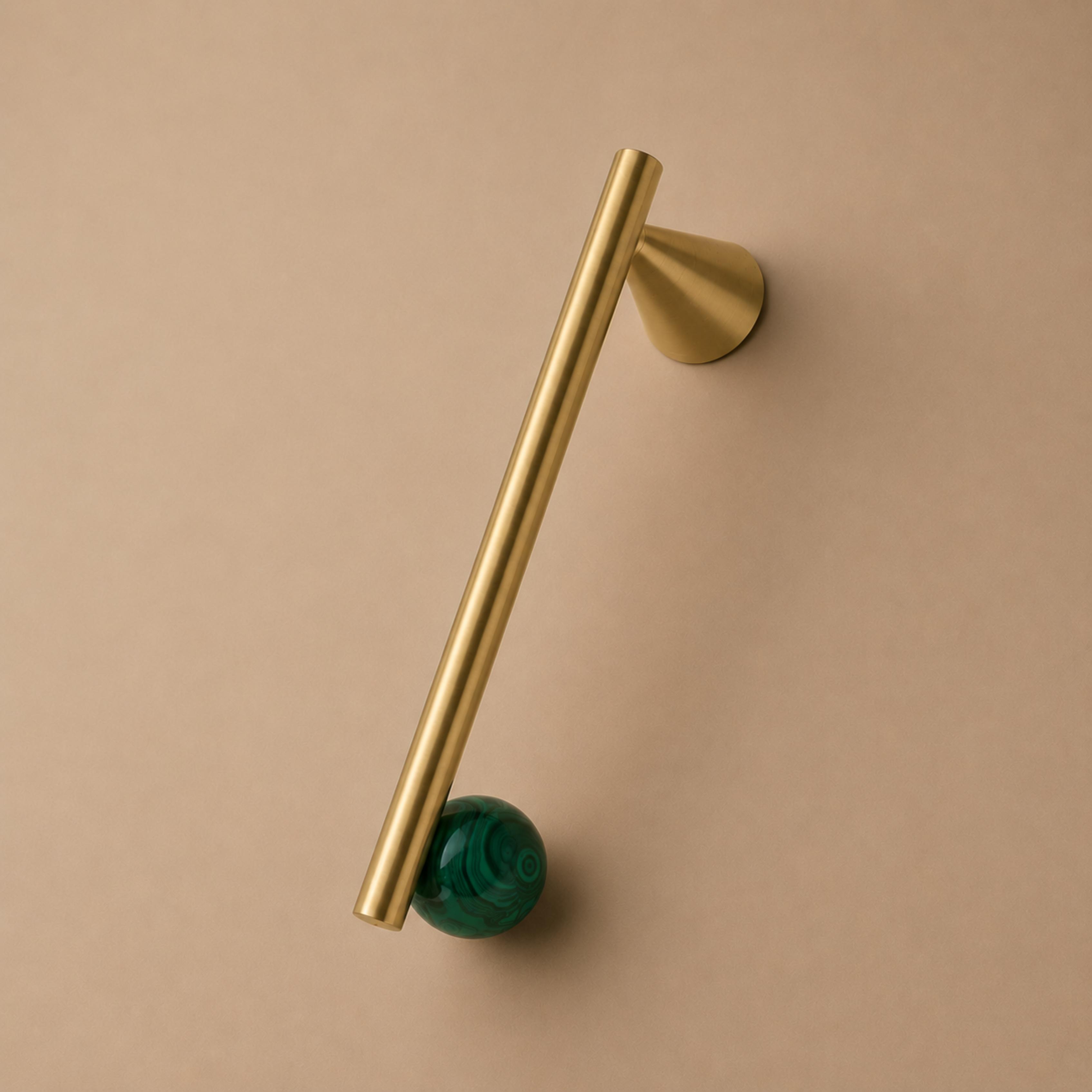 Rust-Resistant Brass Crystal Cabinet Knob & Pull Set