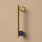 Rust-Resistant Brass Crystal Cabinet Knob & Pull Set