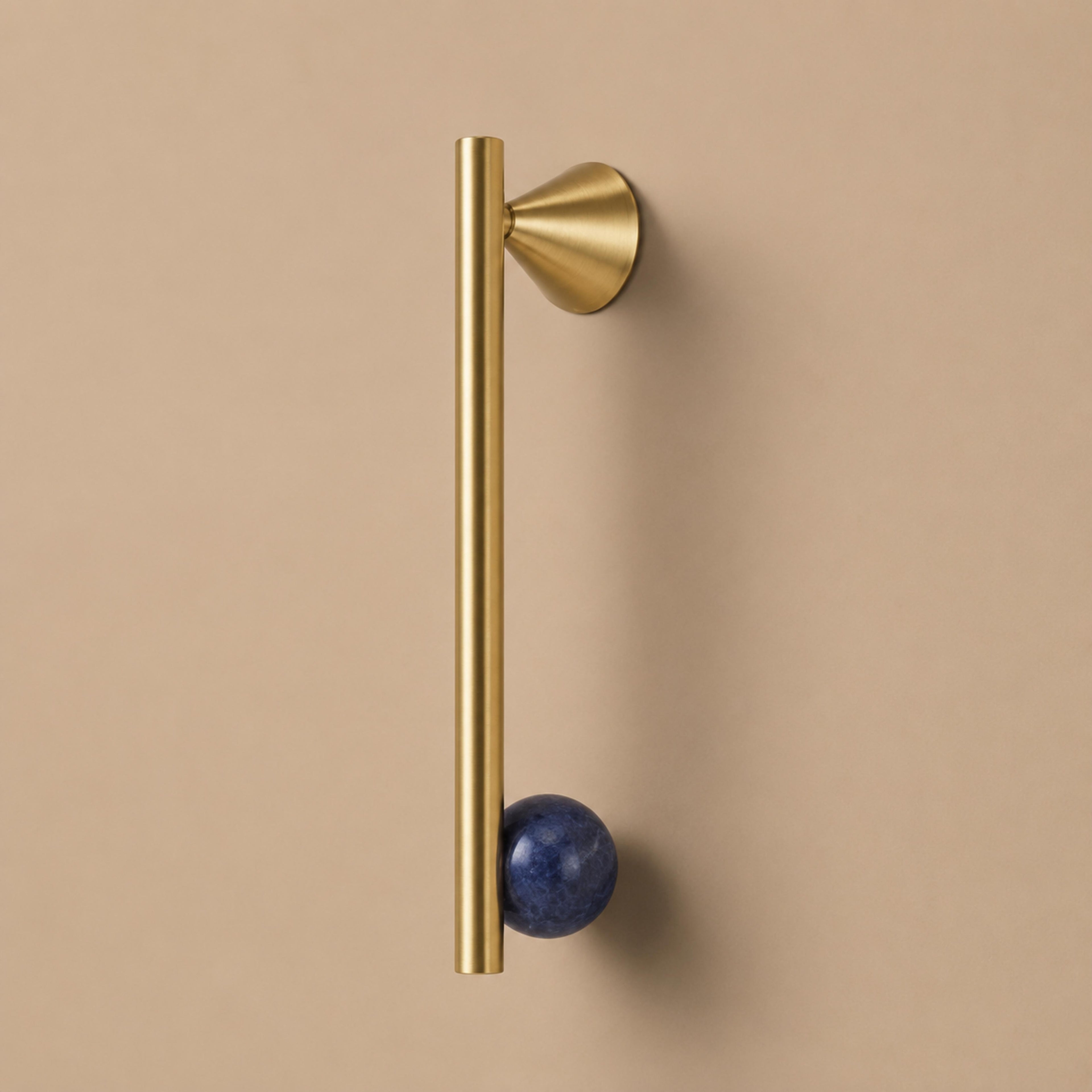 Rust-Resistant Brass Crystal Cabinet Knob & Pull Set