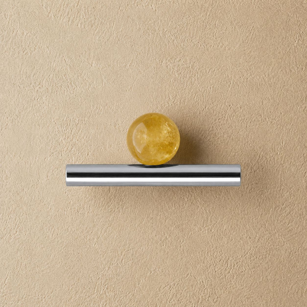 Rust-Resistant Brass Crystal Cabinet Knob & Pull Set