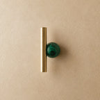 Rust-Resistant Brass Crystal Cabinet Knob & Pull Set