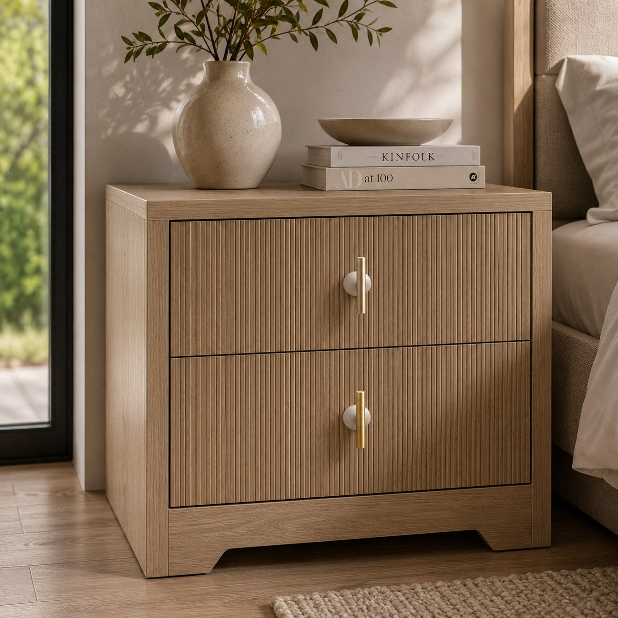 Rust-Resistant Brass Crystal Cabinet Knob & Pull Set