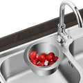 Rust-Resistant Stainless Steel Fast-Draining Corner Sink Strainer Basket