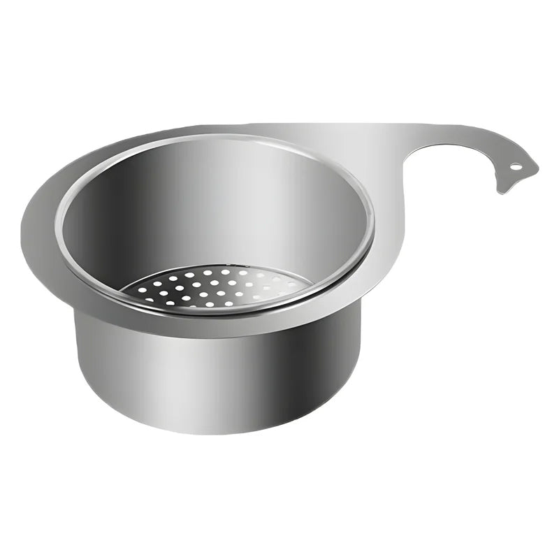 Rust-Resistant Stainless Steel Fast-Draining Corner Sink Strainer Basket