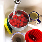 Rust-Resistant Stainless Steel Fast-Draining Corner Sink Strainer Basket