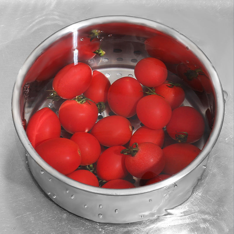 Rust-Resistant Stainless Steel Fast-Draining Corner Sink Strainer Basket