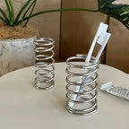 Rust-Resistant Stainless Steel Spiral Toothbrush Holder