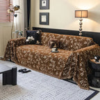 Rustic Floral Microfiber Non-Slip Sofa Cover