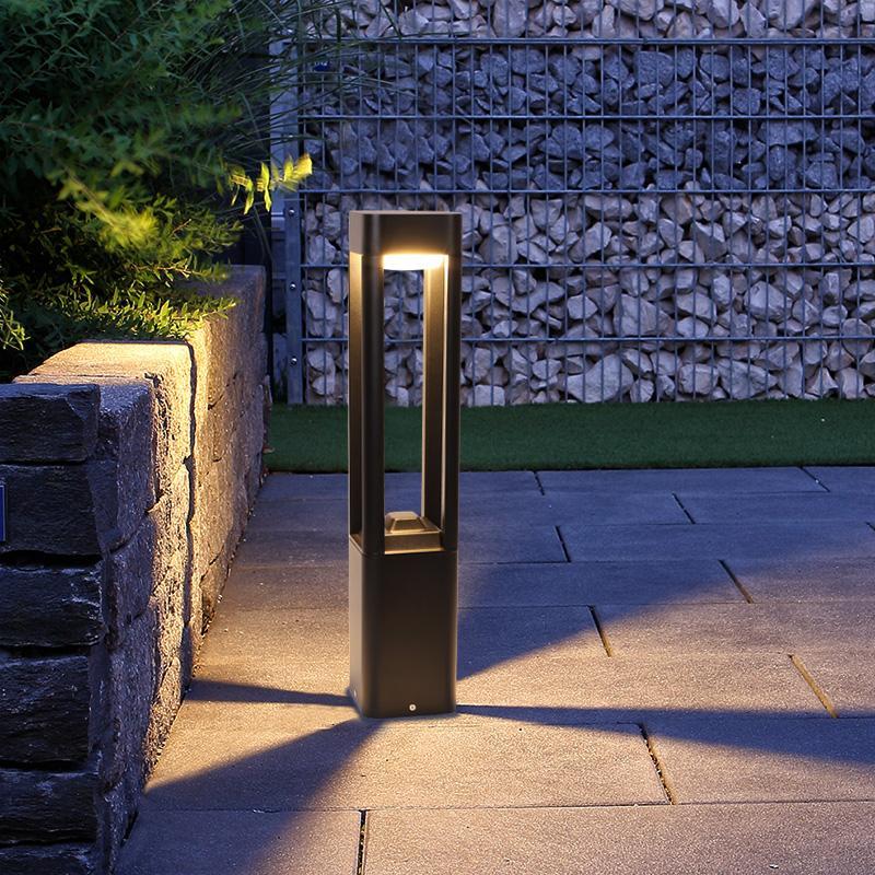 Rustproof Die-Cast Aluminum Warm White LED Pathway Bollard Light