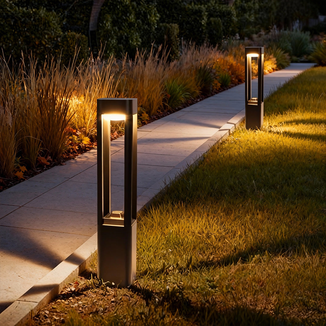Rustproof Die-Cast Aluminum Warm White LED Pathway Bollard Light