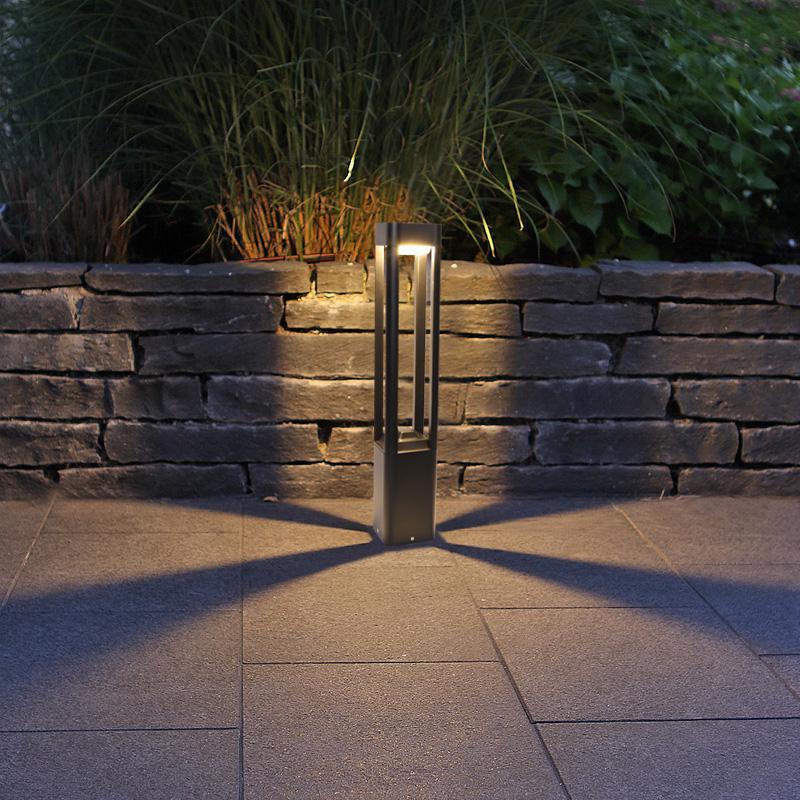 Rustproof Die-Cast Aluminum Warm White LED Pathway Bollard Light