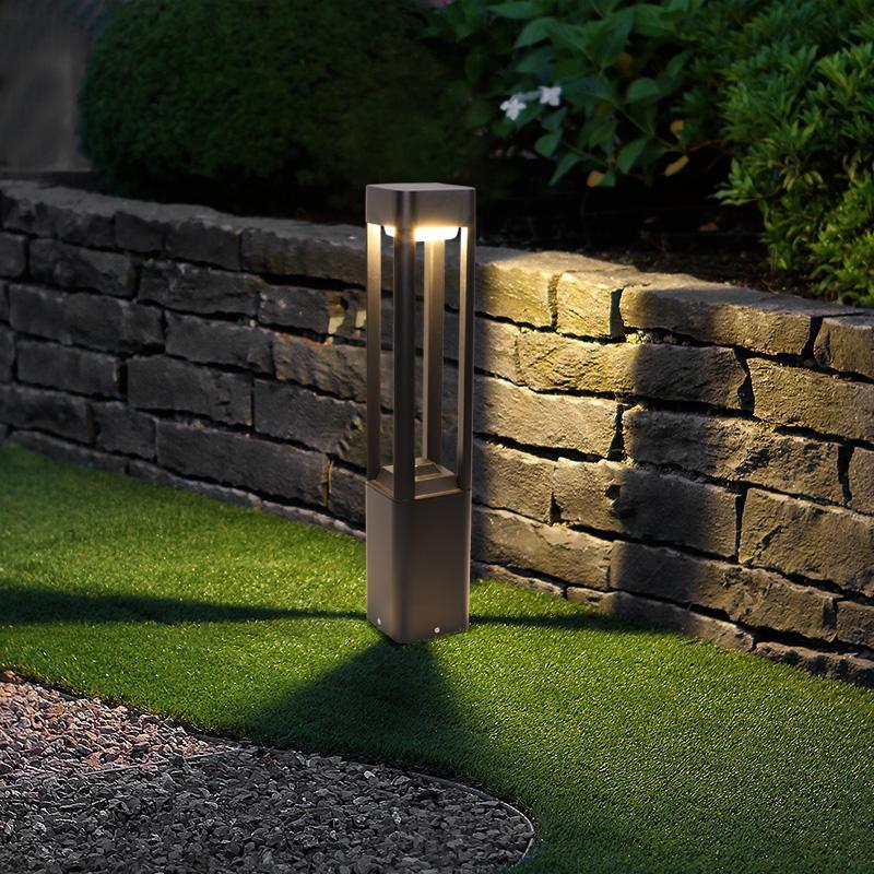 Rustproof Die-Cast Aluminum Warm White LED Pathway Bollard Light