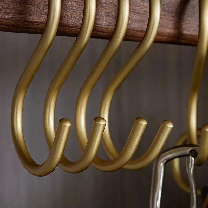 S-Shaped Hangers Rust-Resistant Metal Space-Saving Set of 5