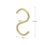 S-Shaped Hangers Rust-Resistant Metal Space-Saving Set of 5