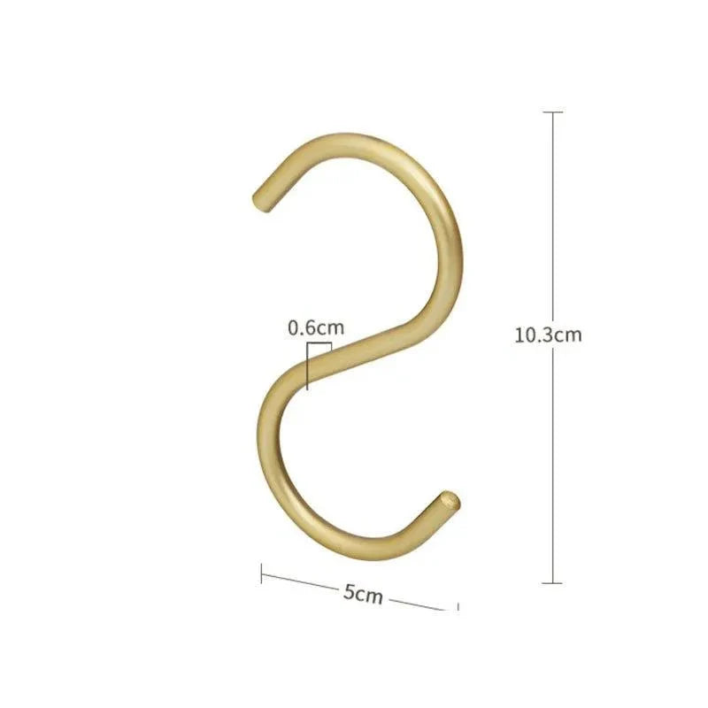 S-Shaped Hangers Rust-Resistant Metal Space-Saving Set of 5