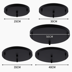 Safety-Certified Round Metal Ceiling Light Canopy (Multiple Sizes)