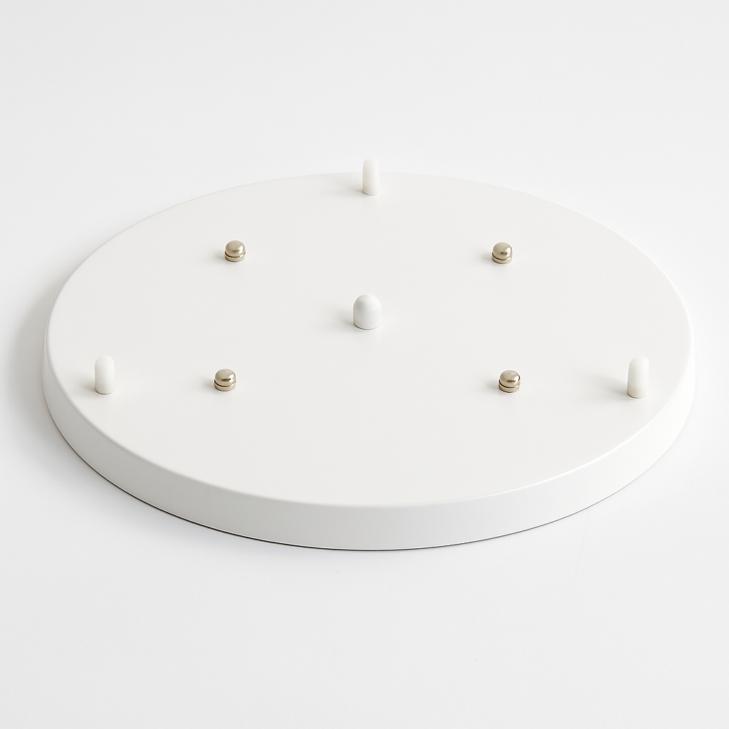 Safety-Certified Round Metal Ceiling Light Canopy (Multiple Sizes)