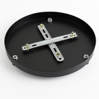 Safety-Certified Round Metal Ceiling Light Canopy (Multiple Sizes)