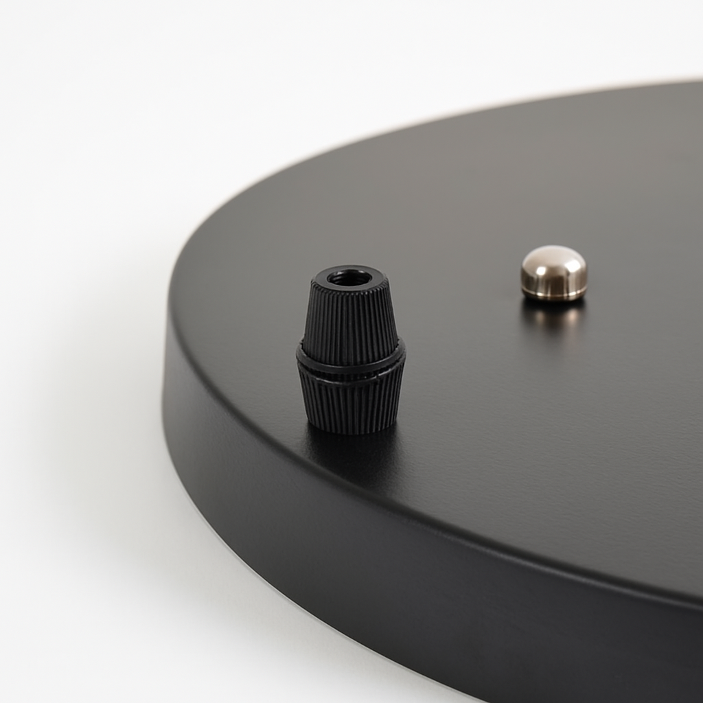 Safety-Certified Round Metal Ceiling Light Canopy (Multiple Sizes)