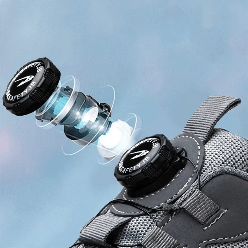 Safety Shoes Quick-Closure Steel Toe & Kevlar Midsole