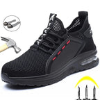 Safety Shoes Steel Toe Non-Slip Sole Breathable Mesh