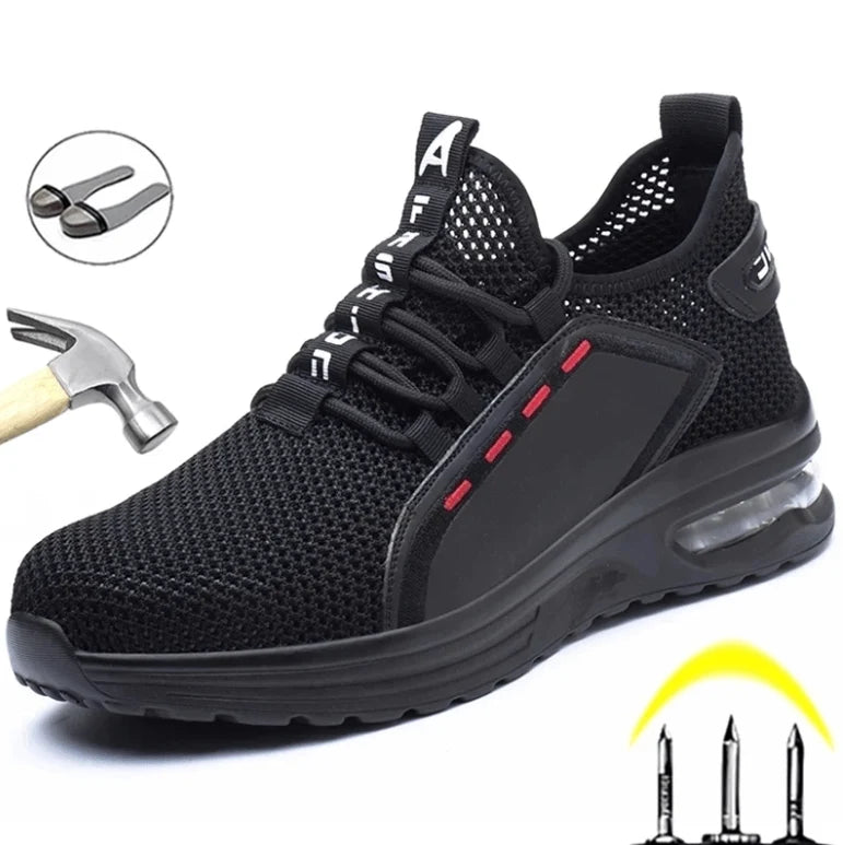 Safety Shoes Steel Toe Non-Slip Sole Breathable Mesh