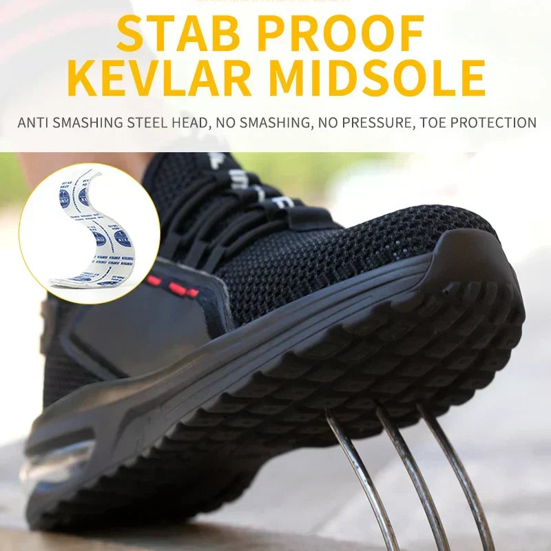 Safety Shoes Steel Toe Puncture-Resistant Anti-Slip