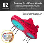 Safety Shoes Ultralight Steel Toe & Kevlar Midsole