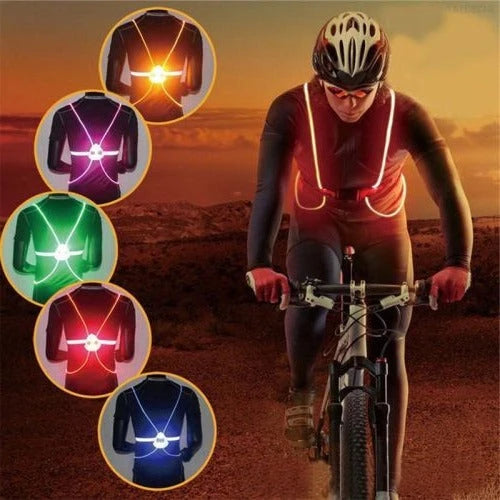 Safety Vest 360° LED Steady & Flash Adjustable Fit