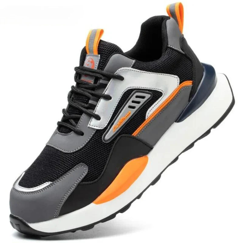 Safety Work Shoes Reinforced Toe Cap Anti-Slip Sole