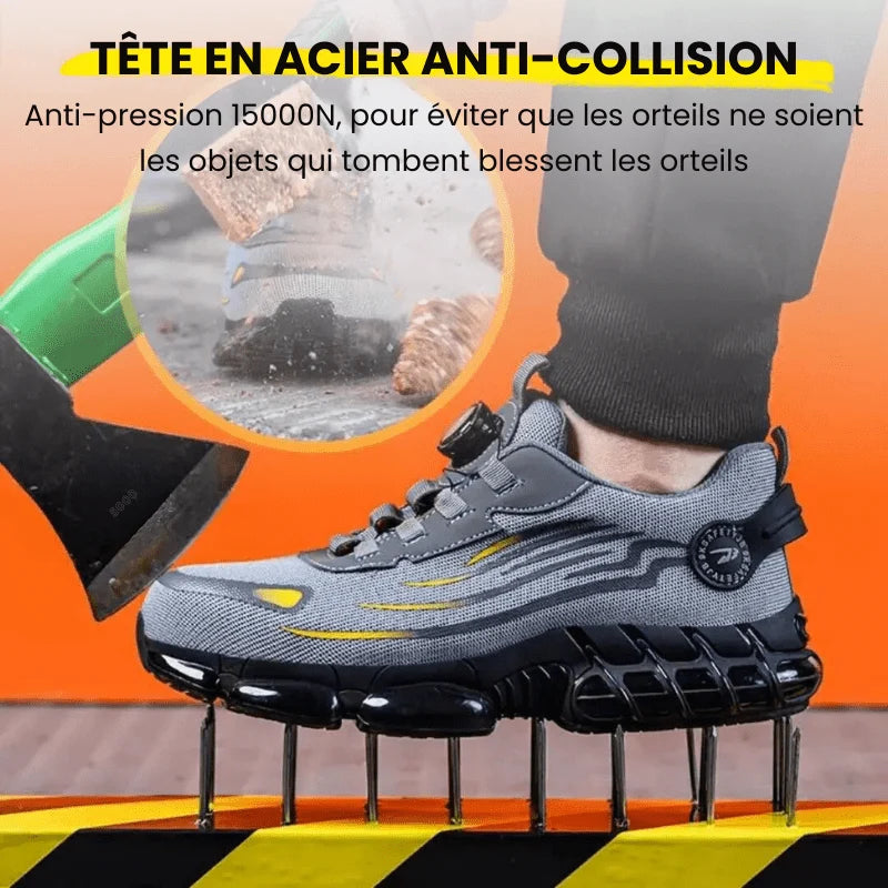 Safety Work Shoes Steel Toe & Non-Slip Rubber Sole