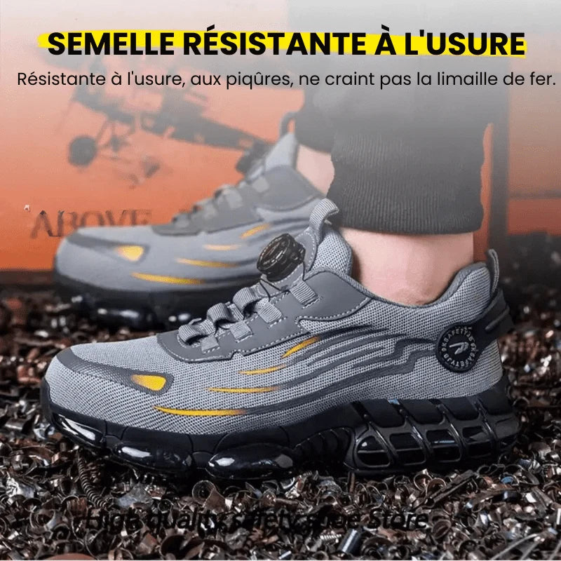 Safety Work Shoes Steel Toe & Non-Slip Rubber Sole