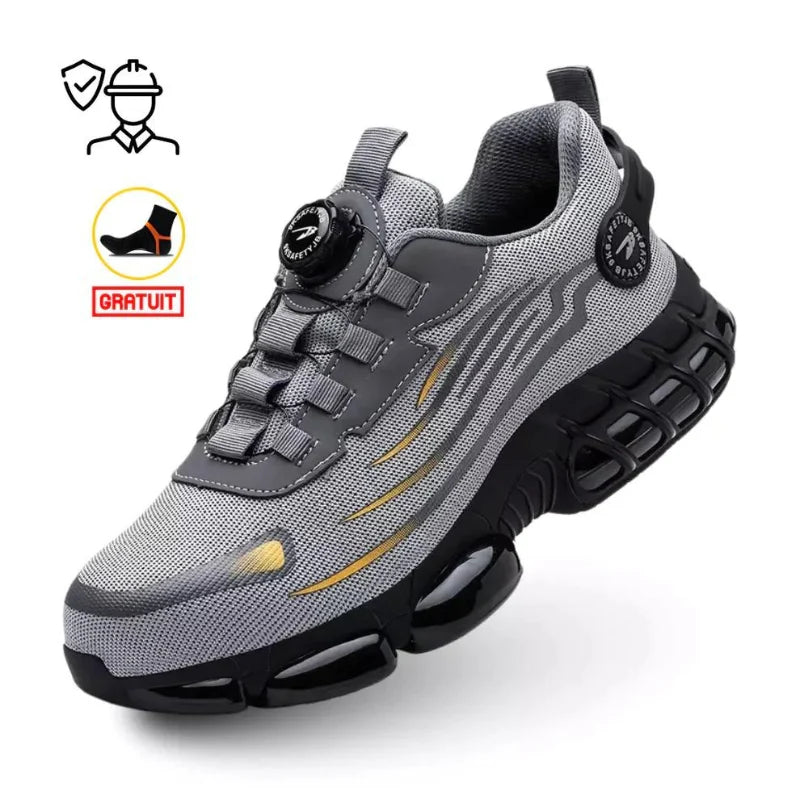 Safety Work Shoes Steel Toe & Non-Slip Rubber Sole