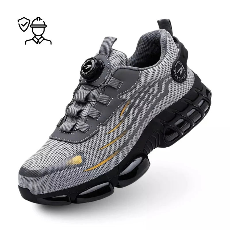 Safety Work Shoes Steel Toe & Non-Slip Rubber Sole