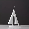 Sailboat Sculpture Minimalist Polyresin Scratch-Resistant