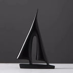Sailboat Sculpture Minimalist Polyresin Scratch-Resistant