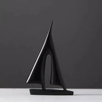 Sailboat Sculpture Minimalist Polyresin Scratch-Resistant