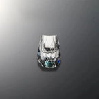 Sake Cup Crystal Glass Gold Foil Double Bottom