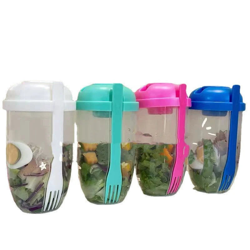 Salad Container Set Leak-Proof BPA-Free 1000ml
