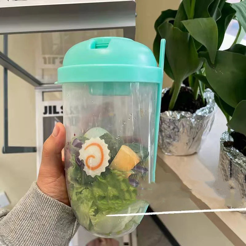 Salad Container Set Leak-Proof BPA-Free 1000ml