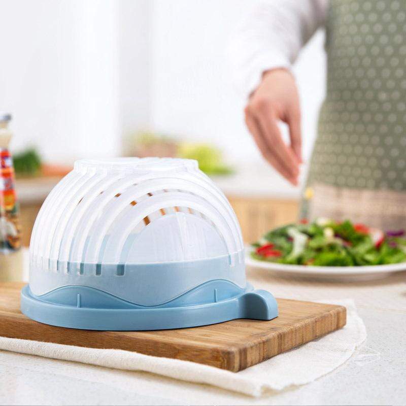 Salad Cutter Bowl Guided Slot & Safety Cover