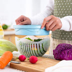 Salad Cutter Bowl Guided Slot & Safety Cover